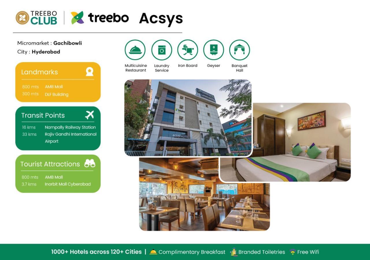 Hotel Treebo Acsys, Gachibowli Hajdarábád Exteriér fotografie